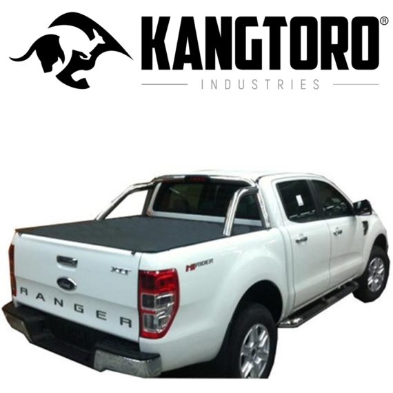 Ford Ranger PX Dual Cab Clip On 100% NO DRILL Tonneau cover suits sportsbars